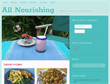 Tablet Screenshot of allnourishing.com